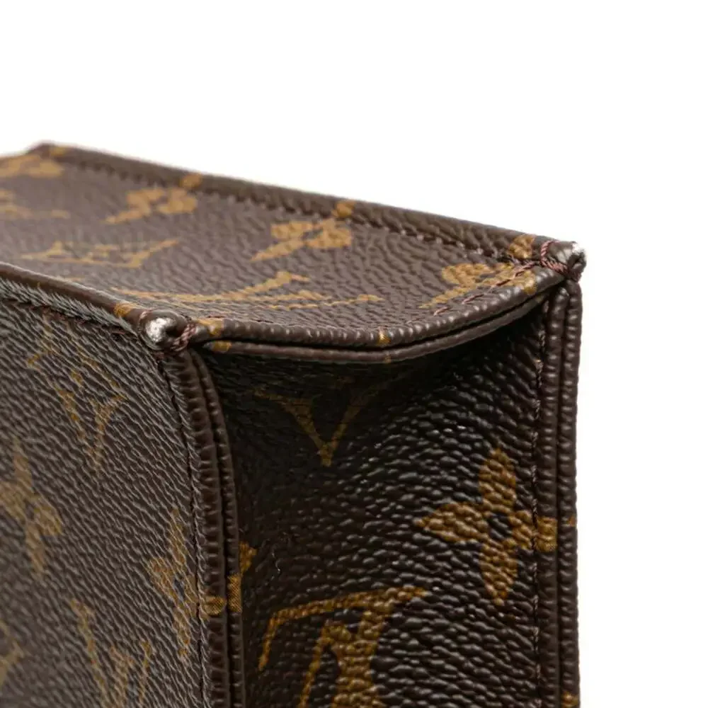 LOUIS VUITTON Authentic Brown Monogram Leather Shoulder Bag